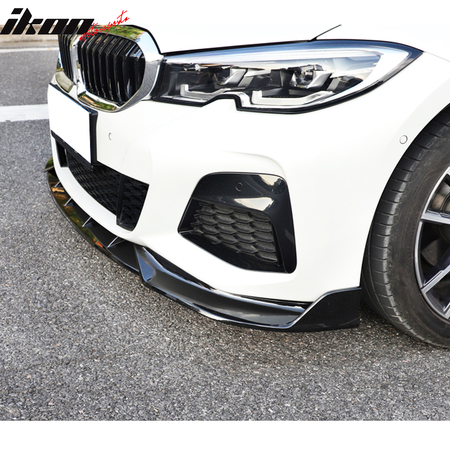 Ikon Motorsports 3PCS Front Bumper Lip Spoiler Bodykit Air Dam Chin Added Bodykit Replacement Compatible 2019 2022 Bmw G20 3 Series Sport Line Ikon S Ikon Motorsports 3PCS Front Bumper Lip Spoiler Bodykit Air Dam Chin Added Bodykit Replacement Compatible 2019 2022 Bmw G20 3 Series Sport Line Ikon S