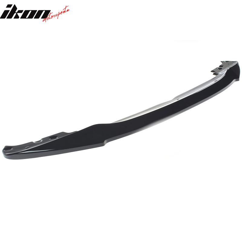 IKON MOTORSPORTS Front Bumper Lip, Compatible with 2019-2022 BMW G20 3 Series M Sport, Unpainted Black PU Air Dam Chin Spoiler Protector Splitter 1PC