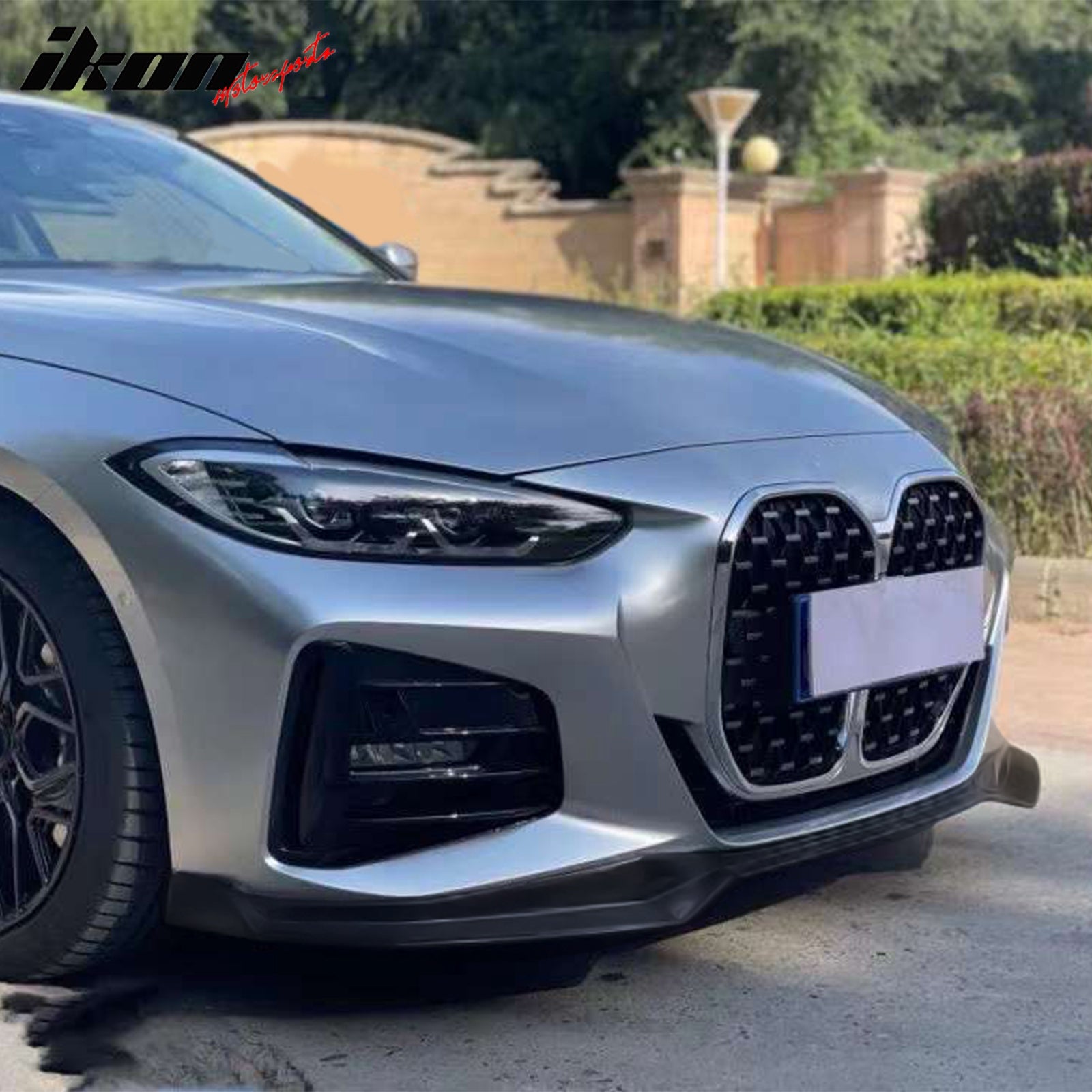 IKON MOTORSPRTS, Front Bumper Lip Compatible With 2021-2024 BMW G22 G23 ...