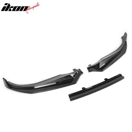 Fits 21-27 BMW G26 4-Series & i4 Gran Coupe M Sport Front Bumper Lip Gloss Black