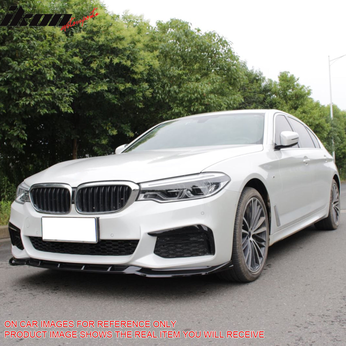 Fits 17-20 BMW G30 5 Series GT Front Bumper Lip Spoiler Carbon Fiber Print PP