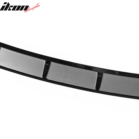 Fits 21-23 BMW G30 5 Series IKON Front Bumper Lip Spoiler Carbon Fiber Print PP