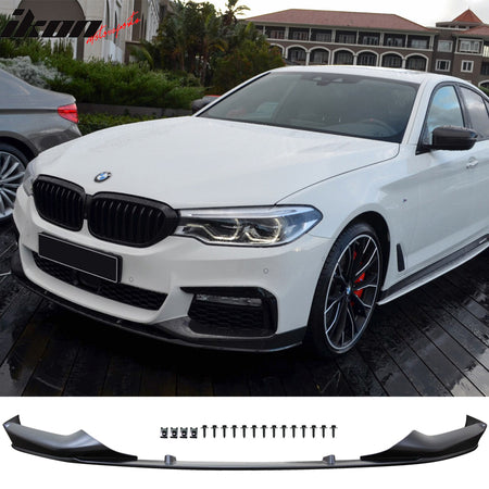 Fit 17-20 BMW 5 Series G30 MP Style Front Bumper Lip & Side Sill & Rear Diffuser