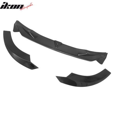 Fits 22-26 BMW 2-Series G42 FD Style Front Bumper Lip Splitter Gloss Black ABS