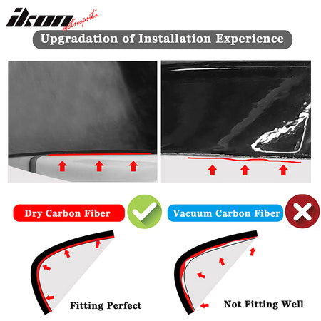 Dry Carbon Fiber Fits 22-25 BMW G42 220i M Sport Performance Front Bumper Lip