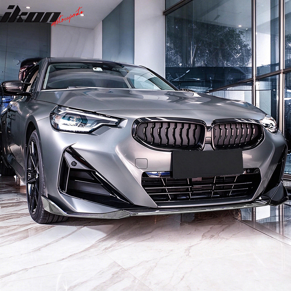 Fits 22-26 BMW G42 2-Series Coupe M Sport Performance Style Front Lip CF Print