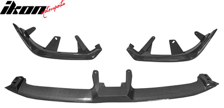 Fits 24-26 BMW G60 5 Series i5 IKON Front Bumper Lip Chin 3PC