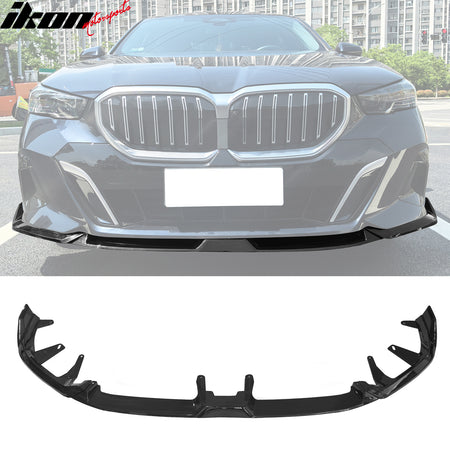 Fits 24-26 BMW G60 5 Series i5 IKON Front Bumper Lip Chin 3PC