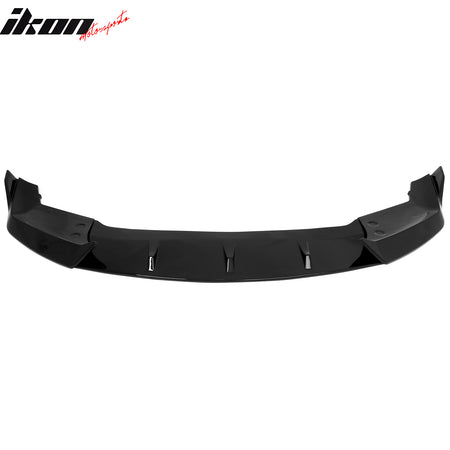 Fits 23-27 BMW G70 7 Series M Sport Ikon Style Front Bumper Lip Gloss Black ABS