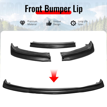 Fits 11-14 Chrysler 300 IKCS Style PU Front Bumper Lip Chin Spoiler Unpainted