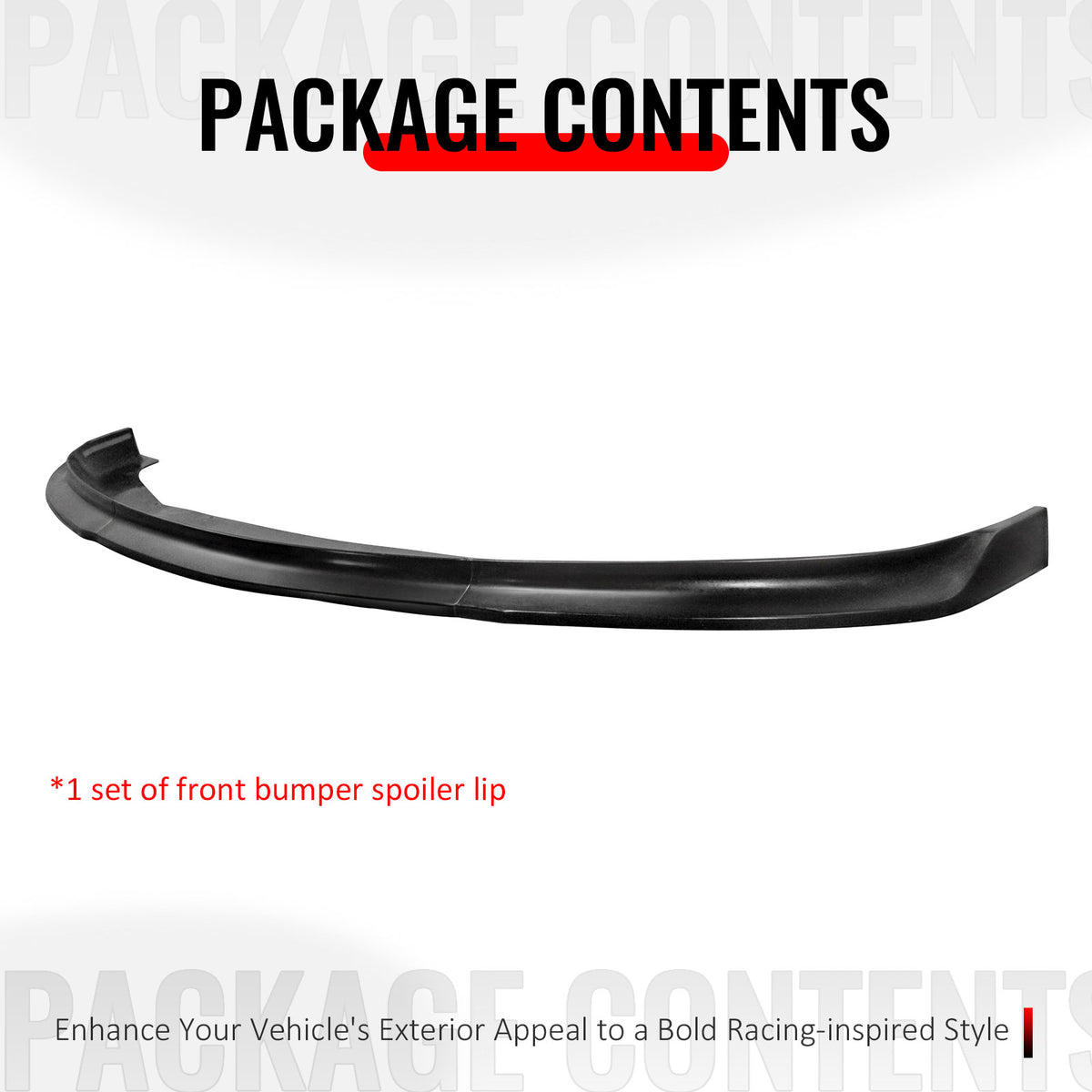 Fits 11-14 Chrysler 300 IKCS Style PU Front Bumper Lip Chin Spoiler Unpainted