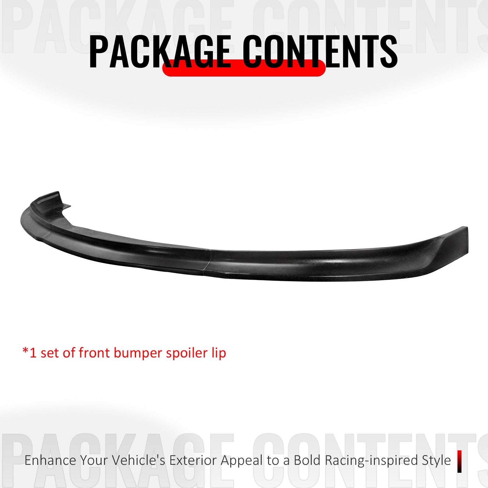 Fits 11-14 Chrysler 300 IKCS Style PU Front Bumper Lip Chin Spoiler Unpainted