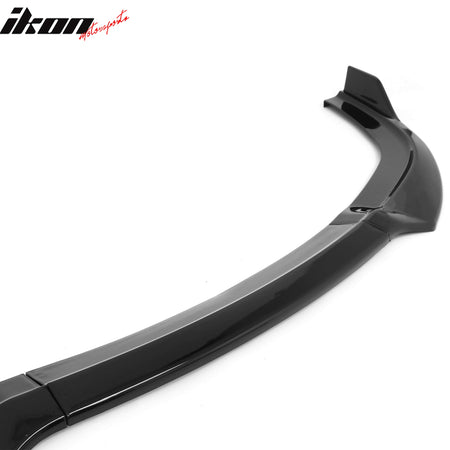 Fits 12-14 Chrysler 300 SRT8 3PCS Front Bumper Lip Lower Spoiler Gloss Black PP
