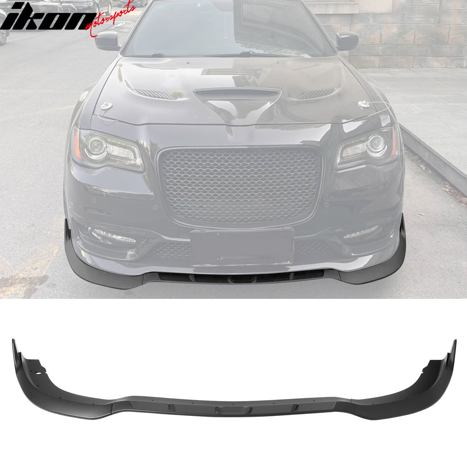 2015-2023 Chrysler 300 SRT Style Matte Black Front Bumper Lip ABS 3PCS