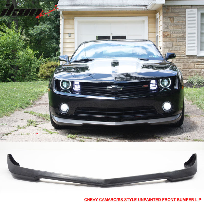 2010-2013 Chevy Camaro 1LT LS LT V6 Only SS Style PU Front Bumper Lip
