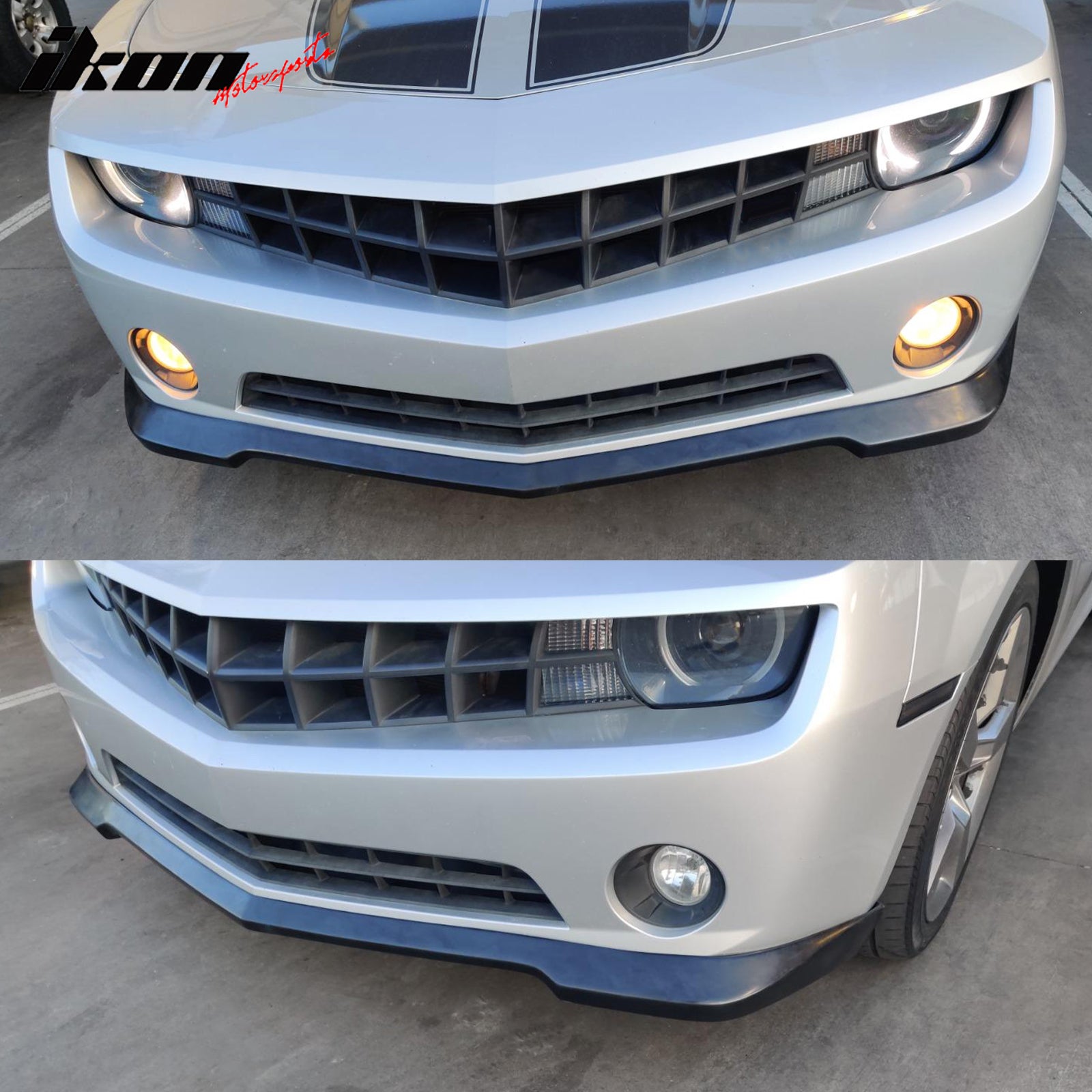 Fits 10-13 Chevy Camaro (1LT LS LT V6 Only) SS Style Front Bumper Lip - PU