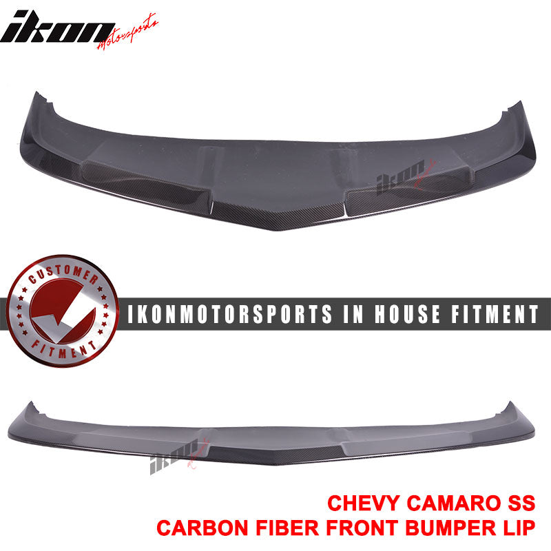 Fits 14-15 Chevrolet Camaro SS 1LE Style Front Bumper Lip - Carbon Fiber CF