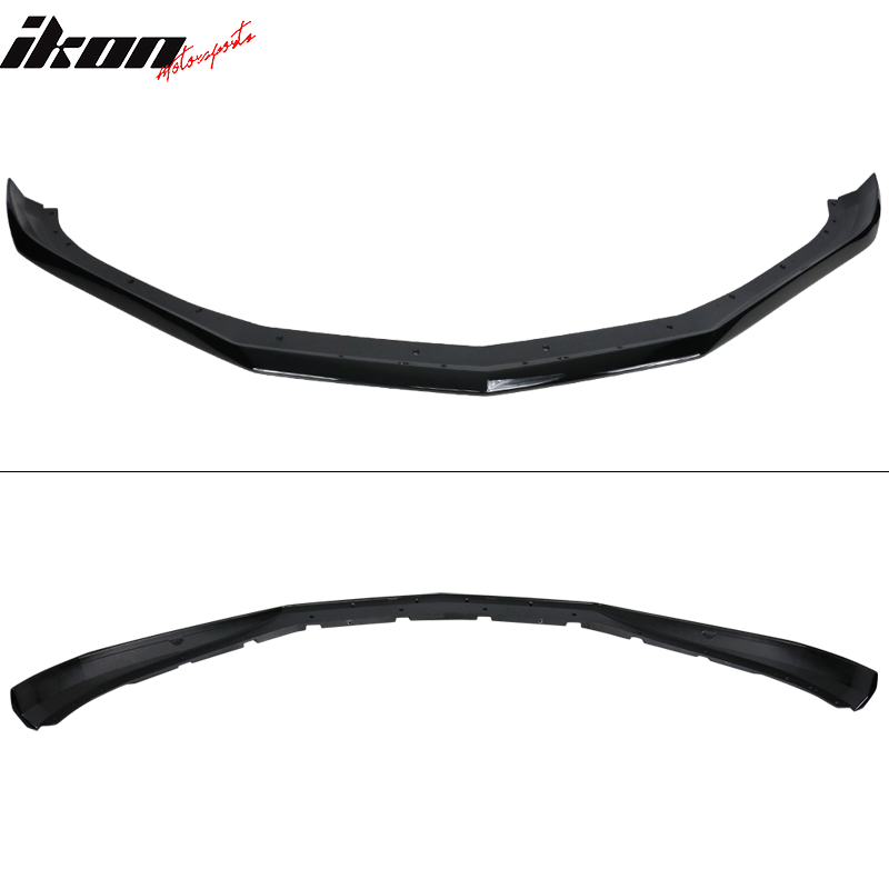 Fits 16-18 Chevrolet Camaro V6 OE Style Front Bumper Lip Painted #WA8555 Black