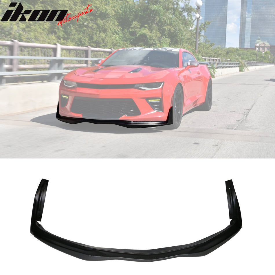 2016-2018 Chevy Camaro SS IKON V5 Style Unpainted Front Bumper Lip 3PC