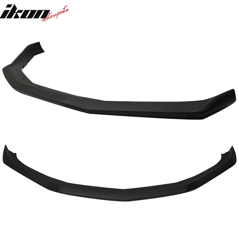 Fits 16-24 Camaro SS V8 OE Style Front Bumper Lip Matte Black