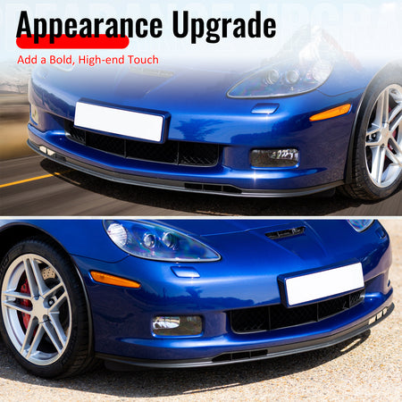 Fits 05-13 Chevy Corvette C6 Z06 OE Factory Style Front Bumper Lip Spoiler - PU