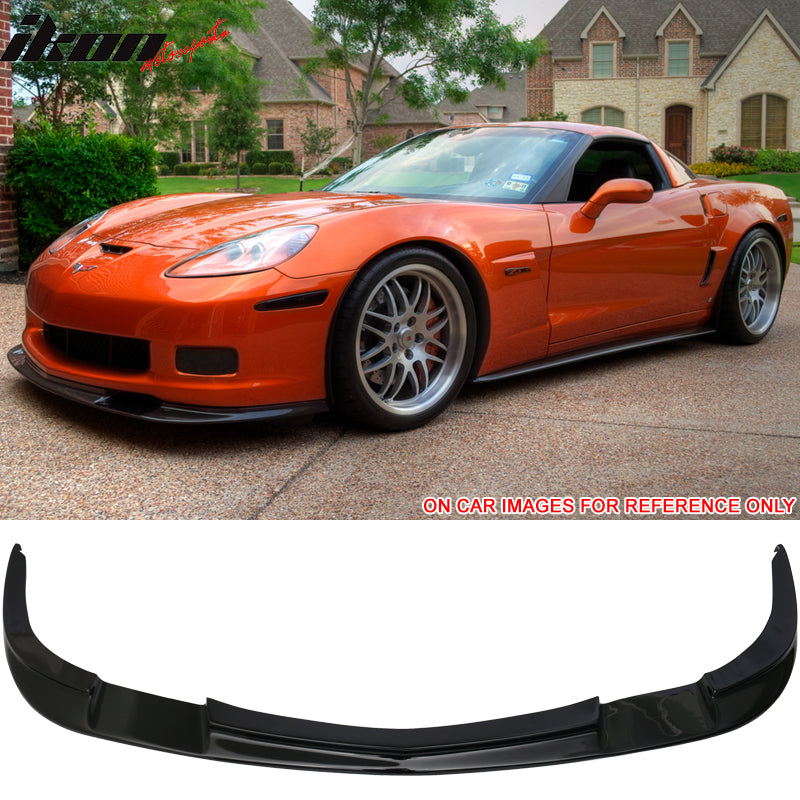 Fits 05-13 Chevy Corvette C6 Z06 ZR1 Style Front Bumper Lip