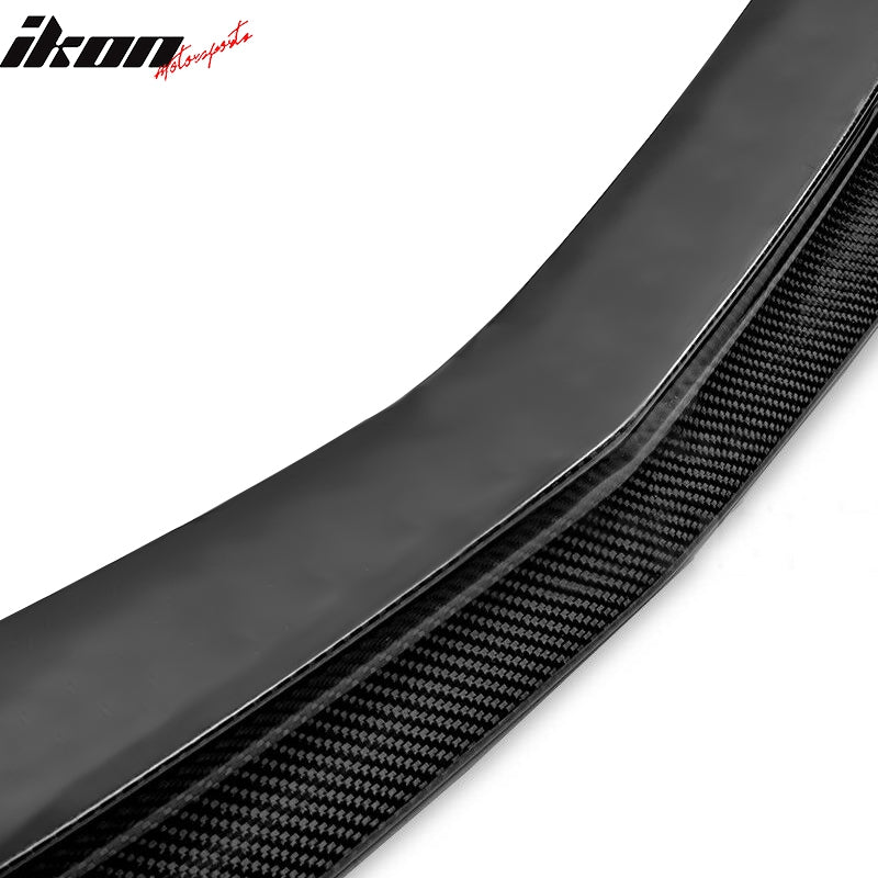 IKON MOTORSPORTS, Front Bumper Lip Compatible With 2005-2013 Corvette ZR1 Z2006 Grand Sport, Matte Carbon Fiber ZR1 Style Front Lip Spoiler Wing Chin Splitter, 2006 2007 2008 2009 2010 2011 2012