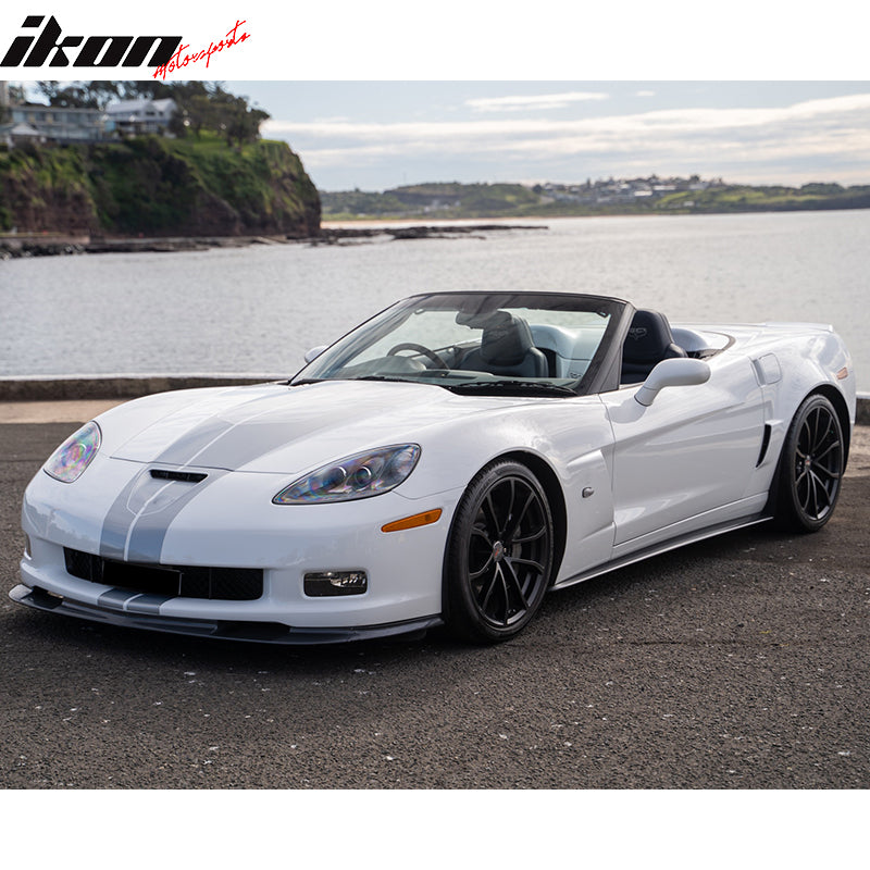 Compatible With 2005-2013 Chevy Corvette C6 Z06 ZR1 Style Front Bumper Lip