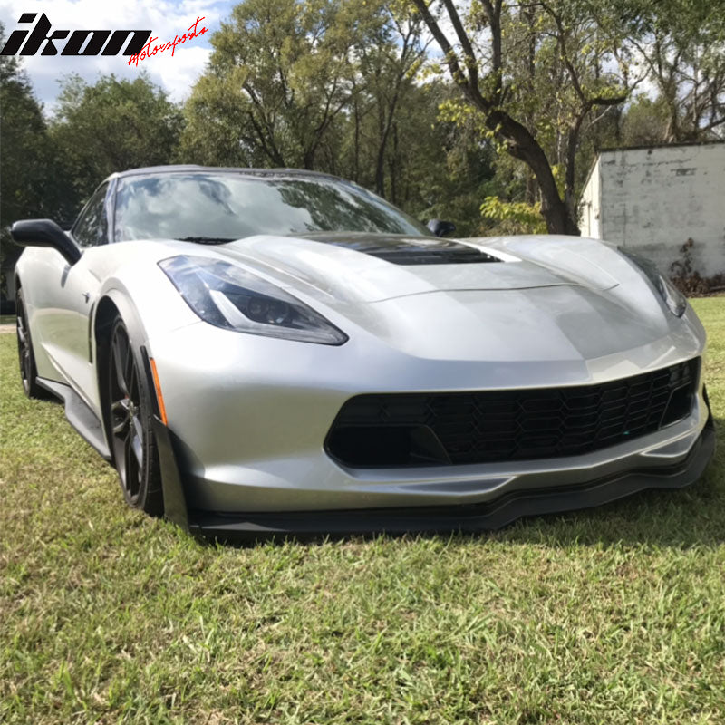 Fit 2014-2019 Chevrolet Corvette C7 Front Bumper Lip ABS Factory
