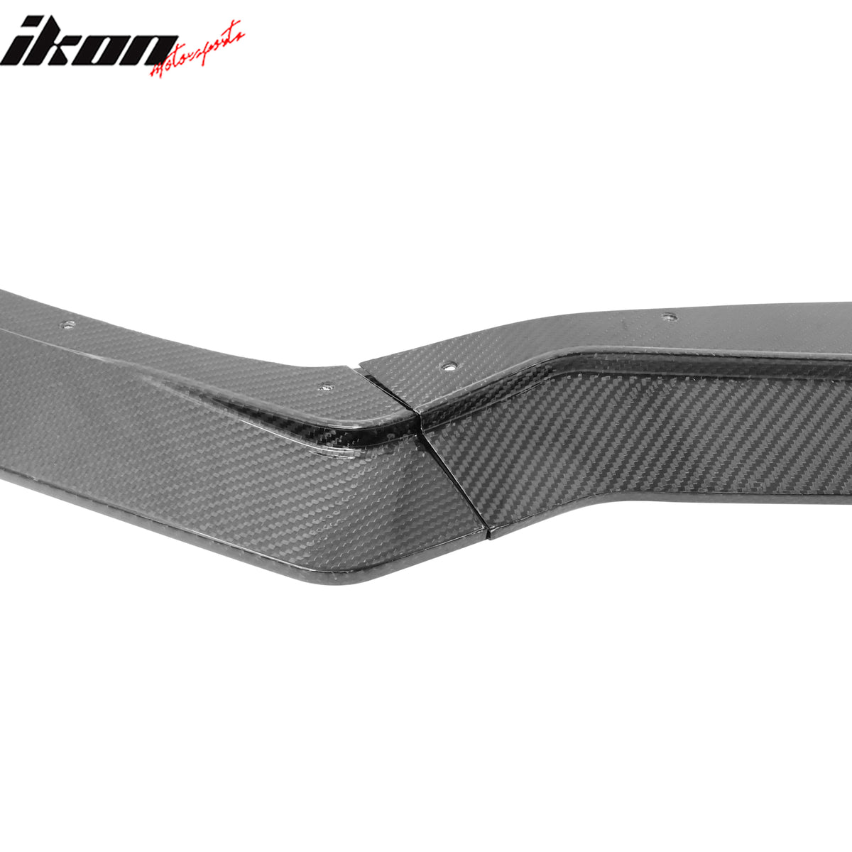 Fits 20-25 Chevy Corvette C8 5VM Style 3PC Carbon Fiber Front Bumper Lip Spoiler