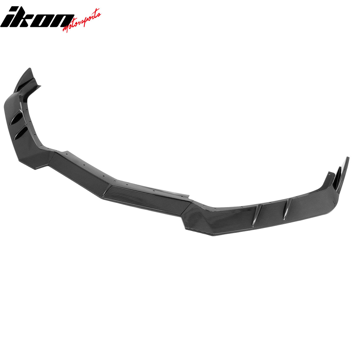 Fits 20-26 Chevy Corvette C8 Stingray/Z51 Front Bumper Lip Carbon Fiber Look 3PC