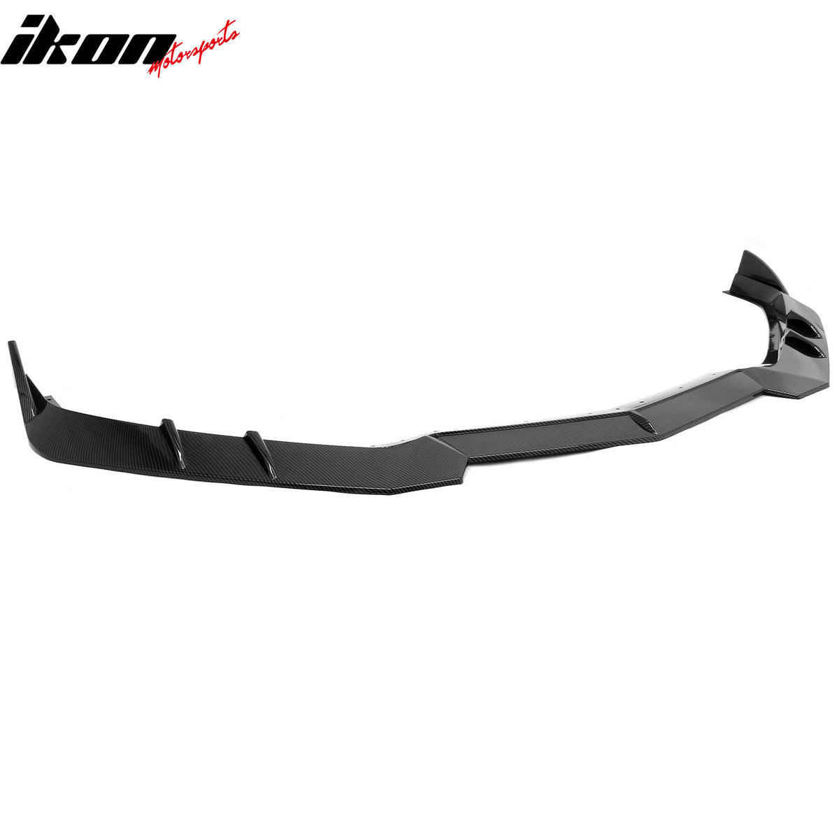 Fits 20-26 Chevy Corvette C8 Stingray/Z51 Front Bumper Lip Carbon Fiber Look 3PC