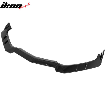 Fits 20-26 Chevy Corvette C8 Stingray/Z51 Front Bumper Lip Gloss Black PP 3PCS