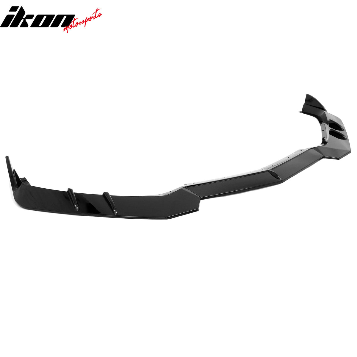 Fits 20-26 Chevy Corvette C8 Stingray/Z51 Front Bumper Lip Gloss Black PP 3PCS
