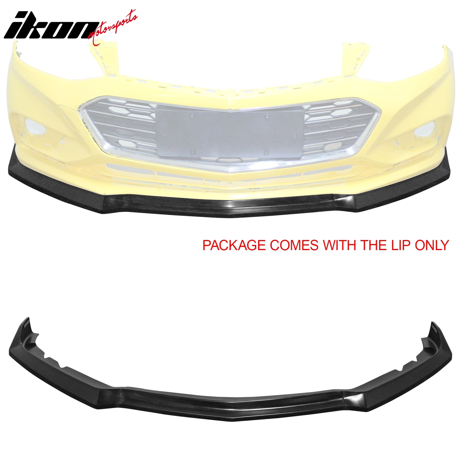 Front Lip for 2016-2018 Chevrolet Cruze | Unpainted Chin Lip