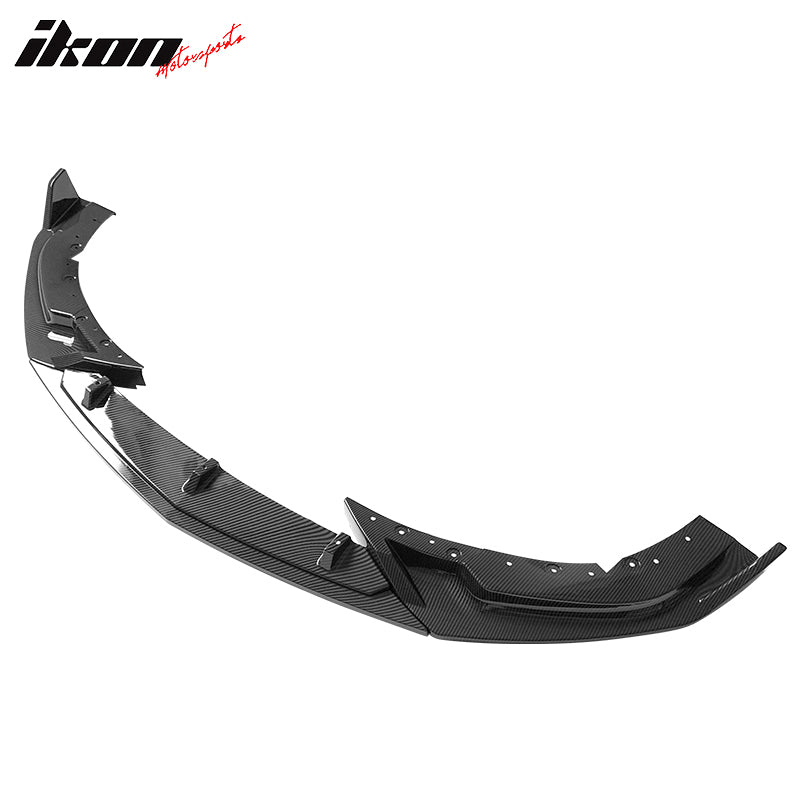 IKON MOTORSPORTS, 3PCS Front Bumper Lip Compatible with