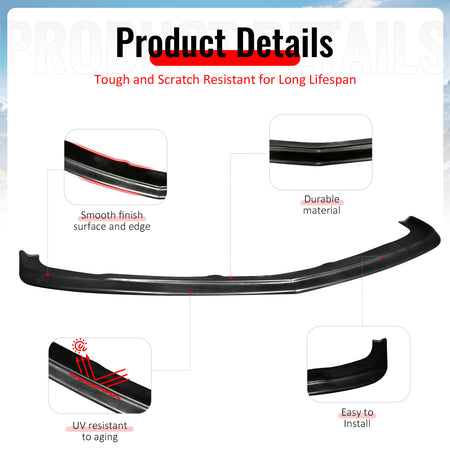Fits 10-13 Chevy Camaro V8 SS SLP Style Front Bumper Lip Spoiler PU Unpainted