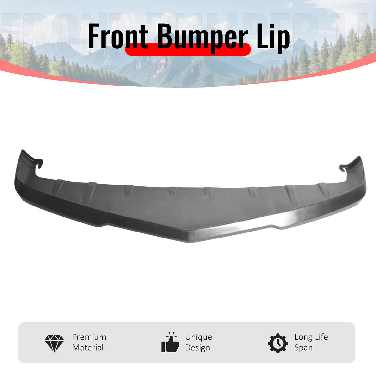 Fits 10-13 Chevy Camaro V8 SS Front Bumper Lip Spoiler Splitter PU Unpainted