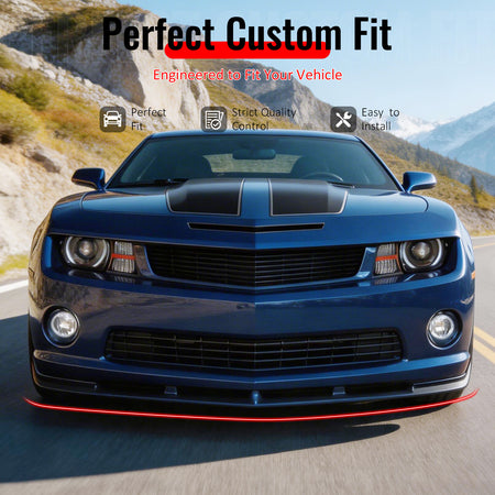 Fits 10-13 Chevy Camaro V8 SS SLT Style Front Bumper Lip Spoiler PU Unpainted