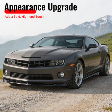 Fits 10-13 Chevy Camaro V8 SS SLT Style Front Bumper Lip Spoiler PU Unpainted