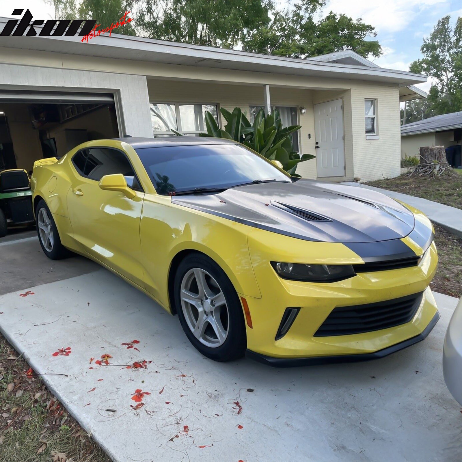 Fits 16-18 Chevrolet Camaro OE Style Front Bumper Lip Spoiler Unpainted Black PU