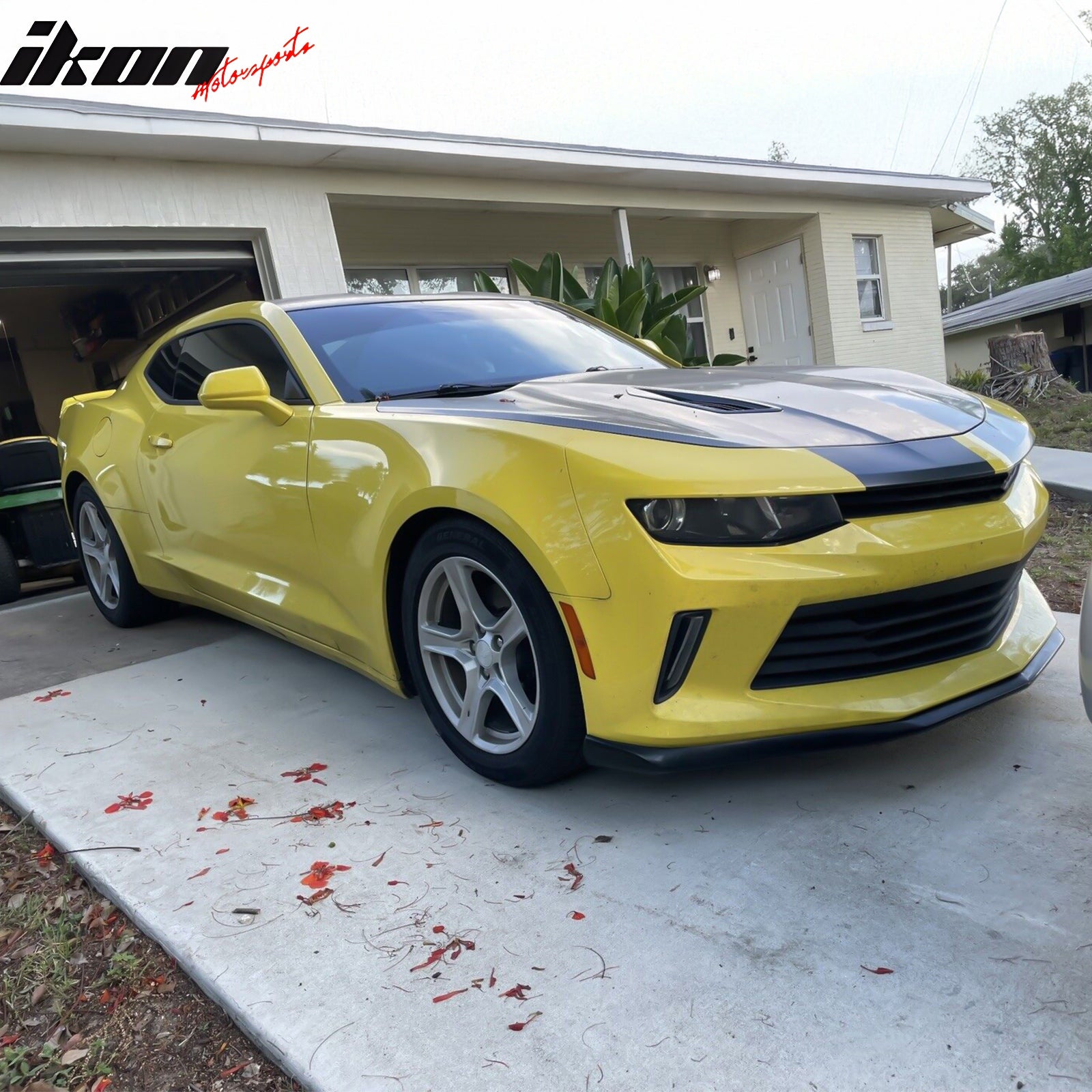 Fits 16-18 Chevrolet Camaro OE Style Front Bumper Lip Spoiler Unpainted Black PU