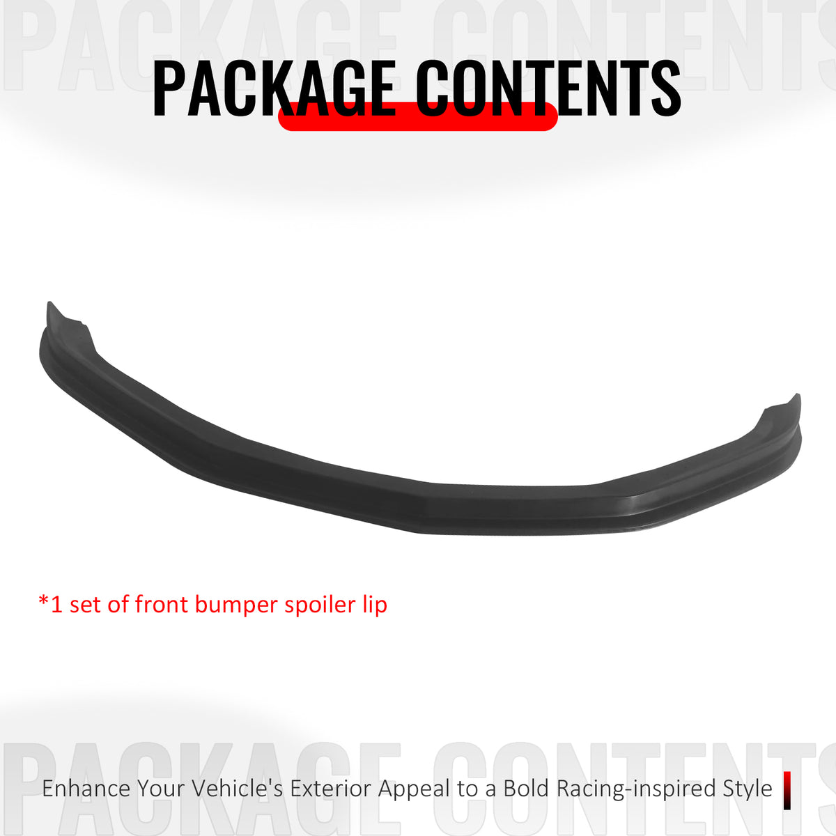 Fits 16-18 Chevy Camaro SS MDA Style Front Bumper Lip Spoiler Chin PU Unpainted