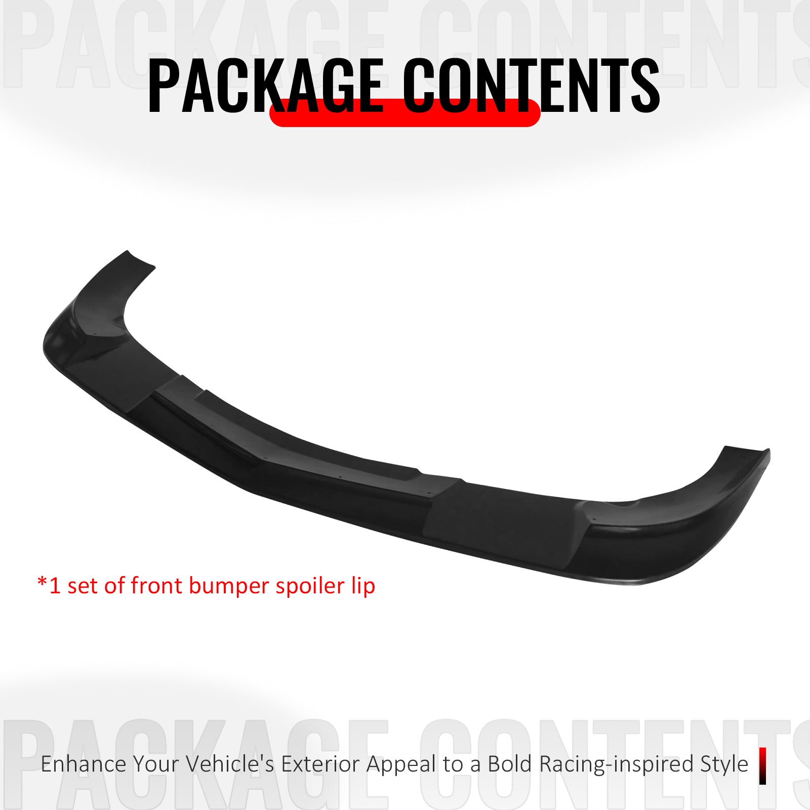 Fits 06-13 Chevy Corvette C6 Z06 ZR1 SP Style Front Bumper Lip Chin PU Unpainted
