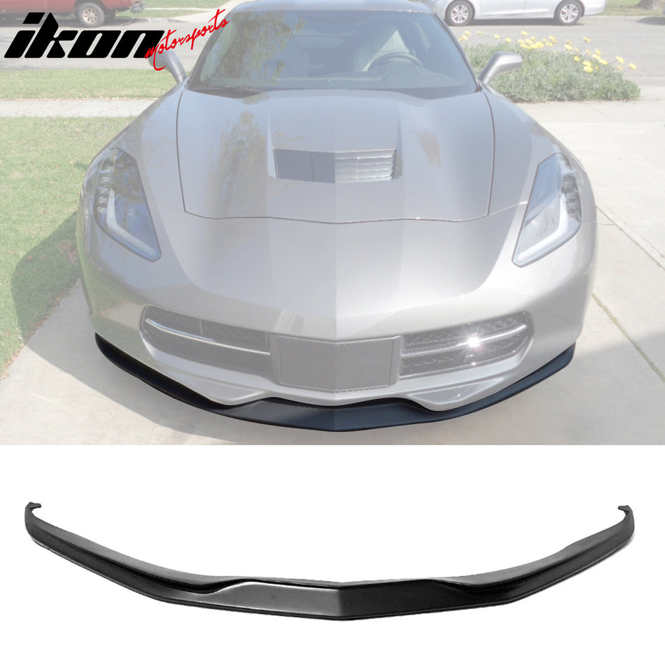 2014-19 Chevrolet Corvette Unpainted Front Lip Splitter Spoiler Kit PU