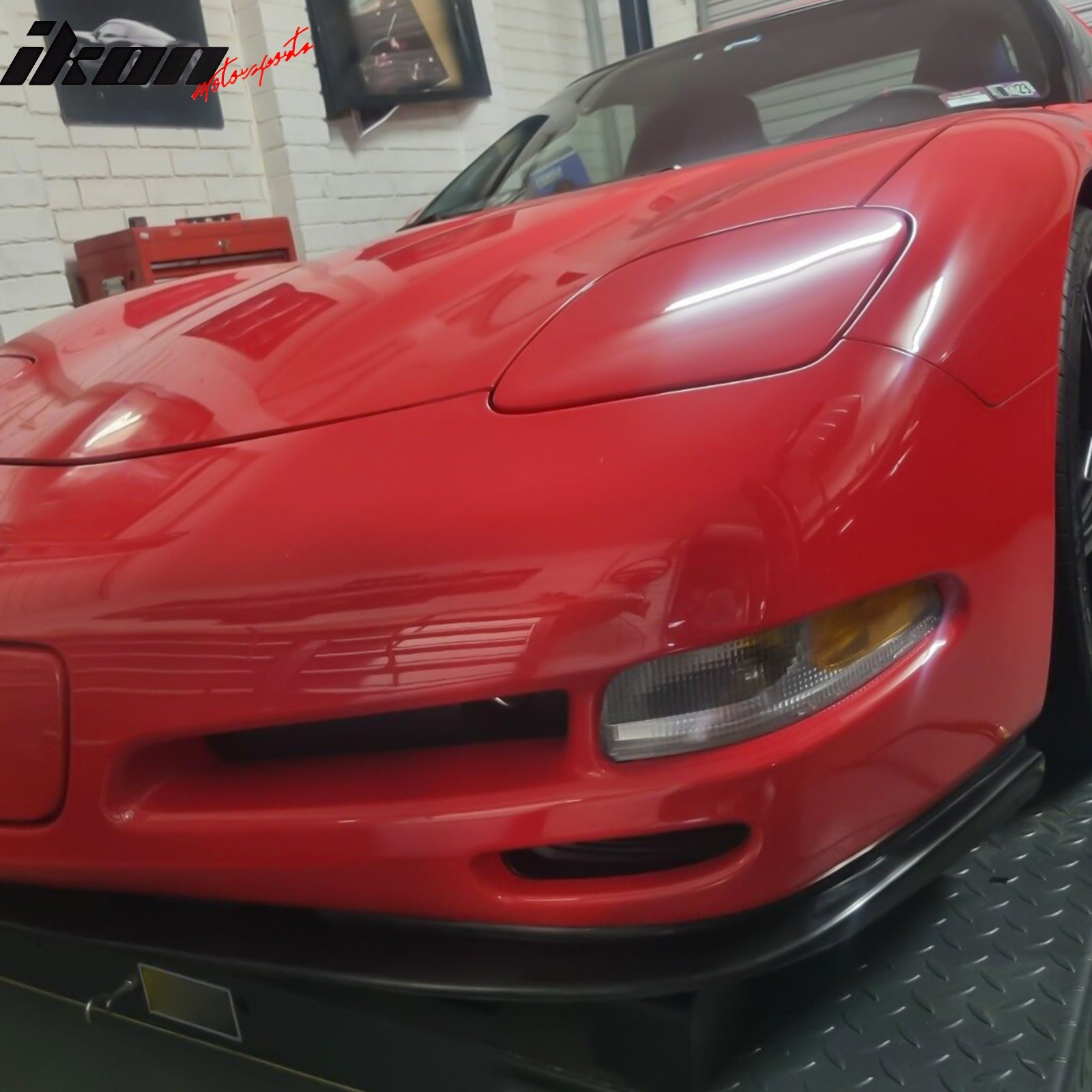 Fits 97-04 Chevrolet Corvette CS Style Front Bumper Lip Spoiler Kit Unpainted PU