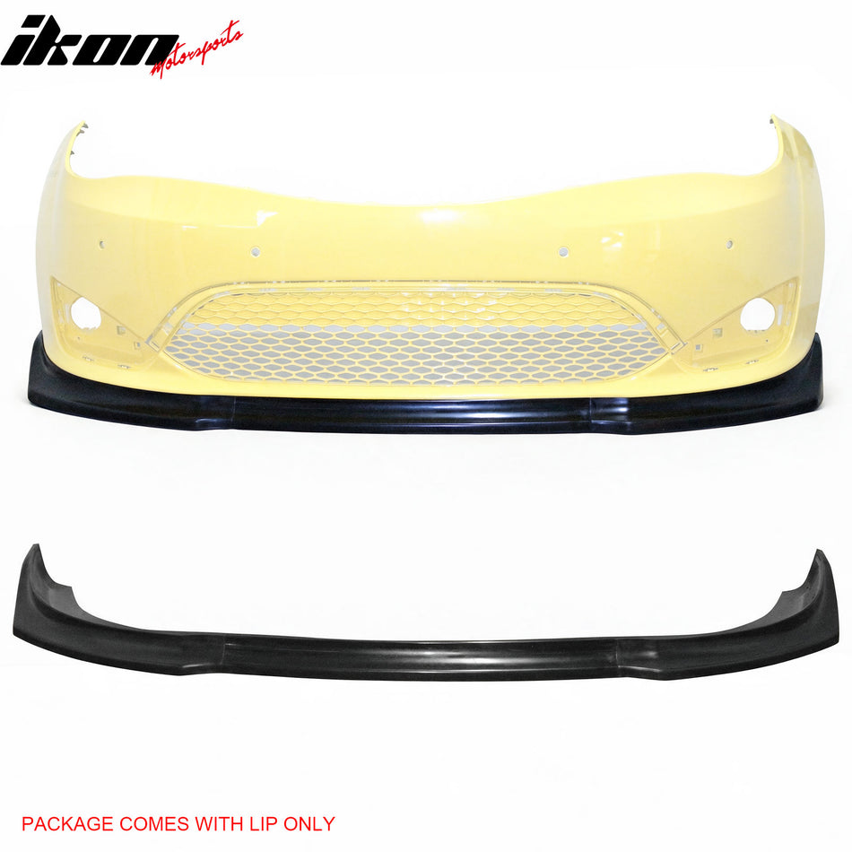 2017-2020 Chrysler Pacifica (Will Not Fit L/LX) 3PCS Front Lower Bumper Lip Air Dam Chin Spoiler Splitter Unpainted Black Polyurethane PU