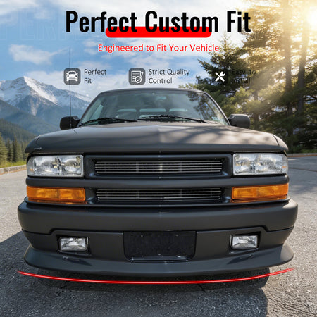 Fits 98-04 Chevy S10 GMC Sonoma Extreme Style Front Bumper Lip Chin PU Unpainted