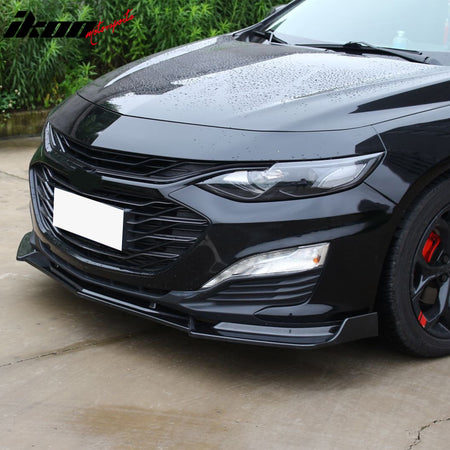 For 19-25 Chevrolet Malibu IKON Front Bumper Lip Chin Spoiler Carbon Fiber Print