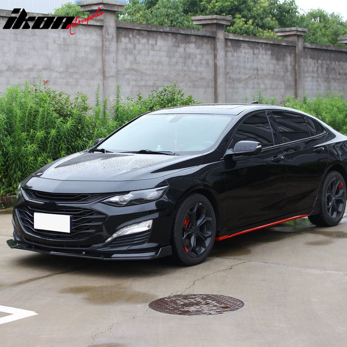 For 19-25 Chevrolet Malibu IKON Front Bumper Lip Chin Spoiler Carbon Fiber Print